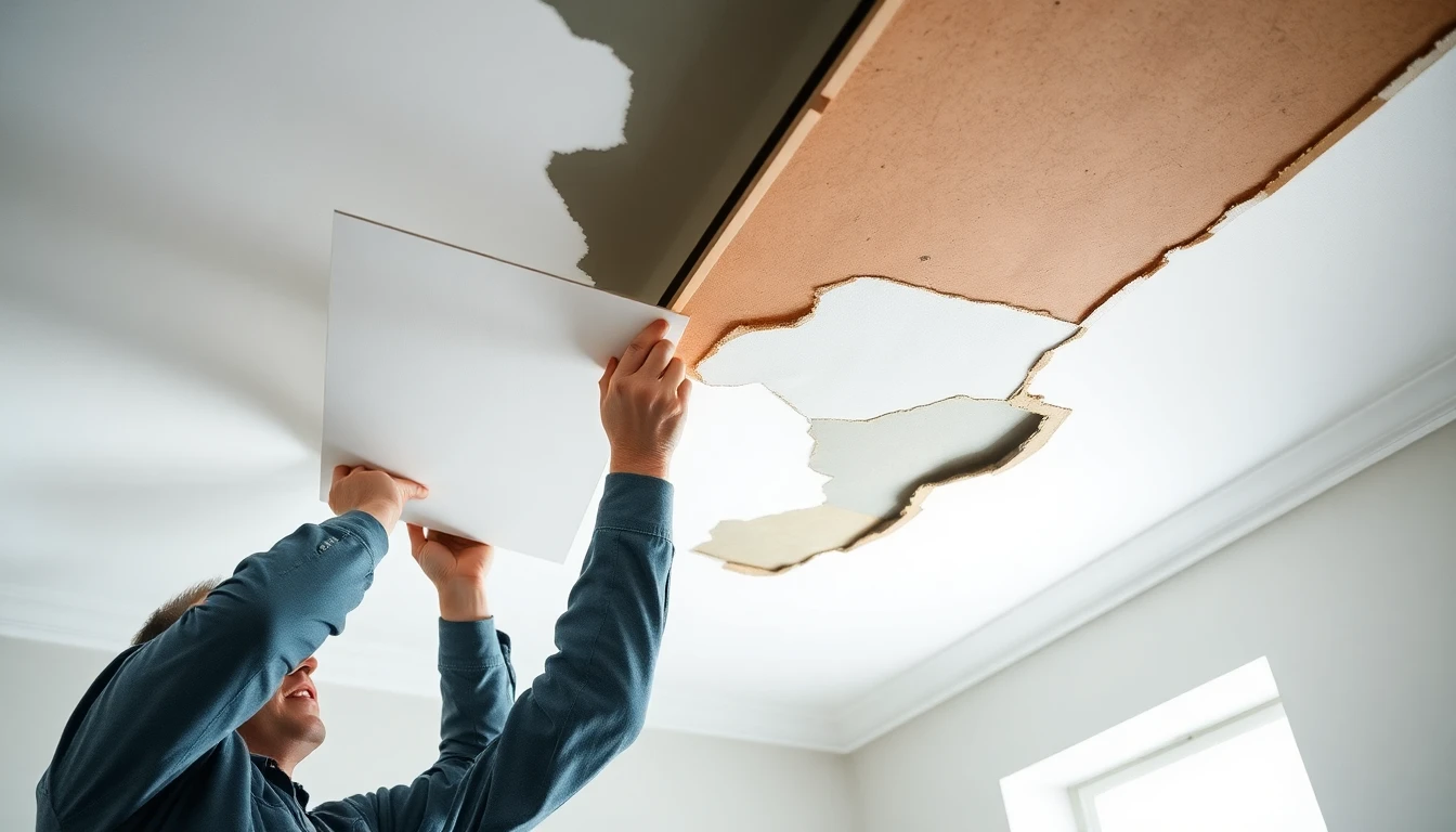 Ceiling Water Damage Repair